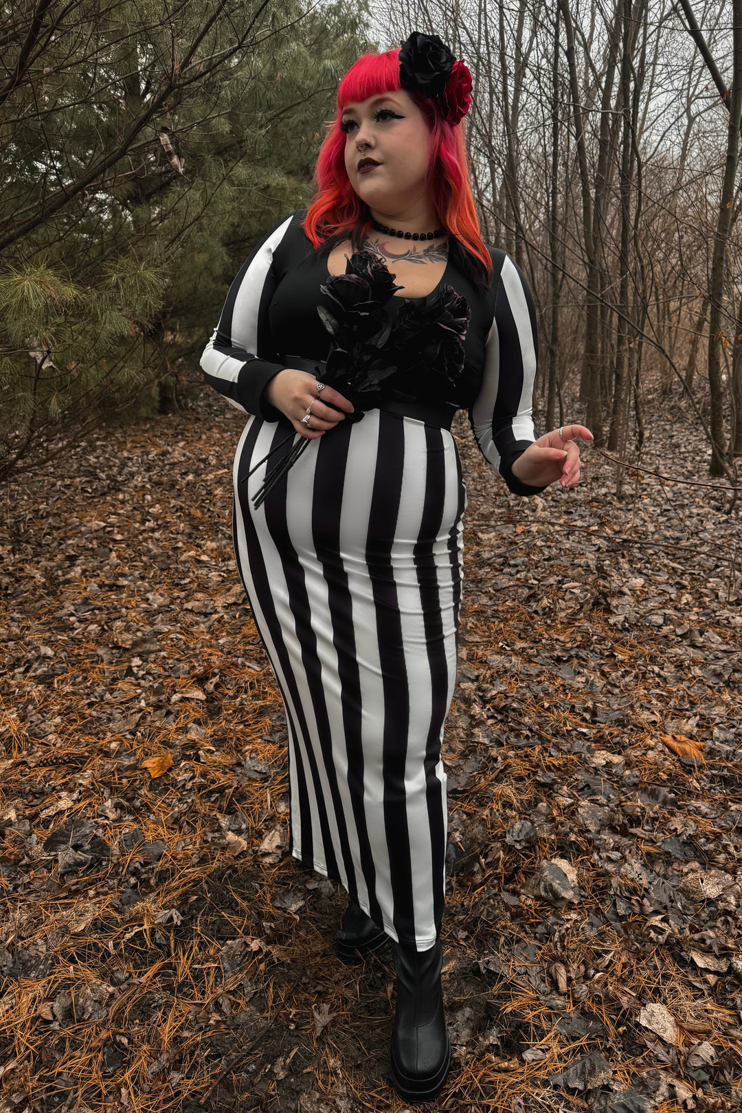 Carlyle Striped Maxi – ElleRebel