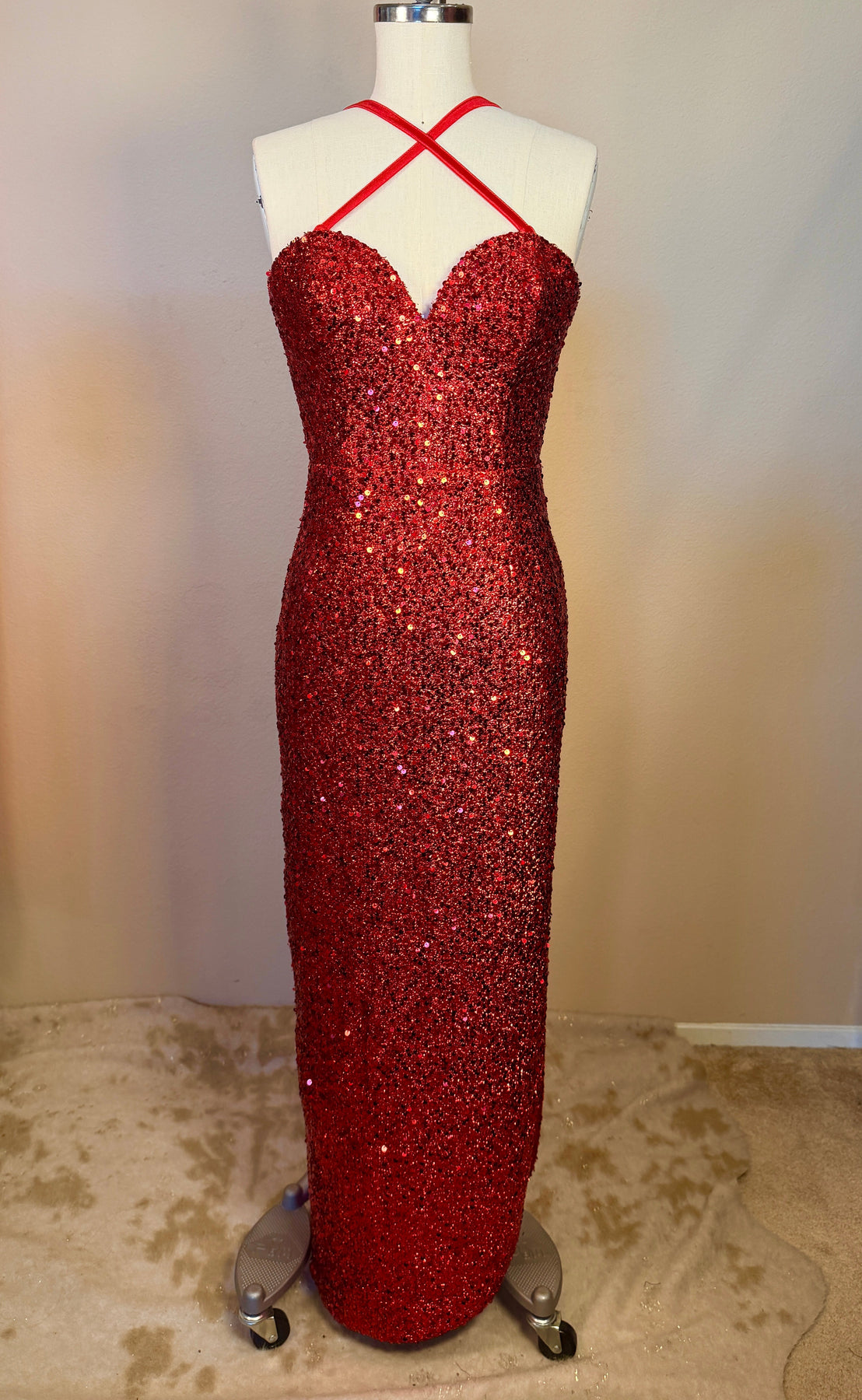 sequin mannequin dress form Party-Hearty Sequin Dress Form Fixtures Close Up