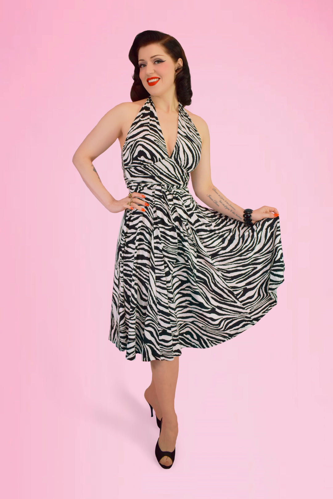 Orleans Swing Dress in Zebra PREORDER Orleans Swing Dress in Zebra PREORDER