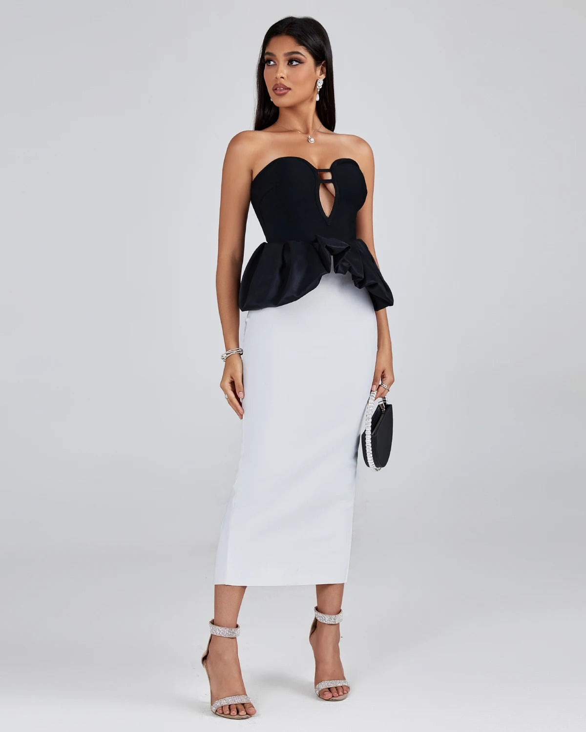 claudette cut out dress Claudette Bias Silk Linen Maxi Dress | Available in Black and Rose