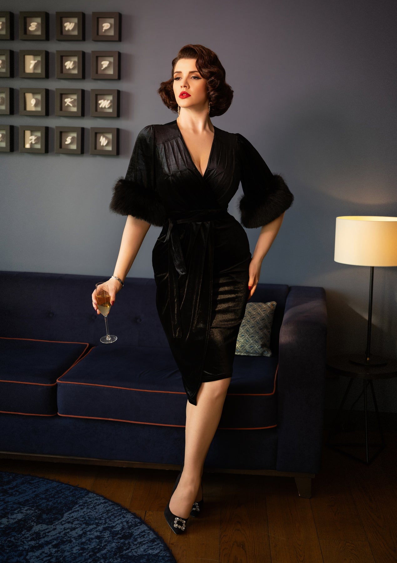 black n blue dress The 5th Avenue Dress in Black S
