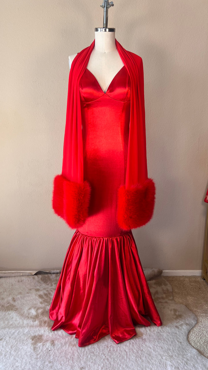 red hollywood glam dress Old Hollywood Dress