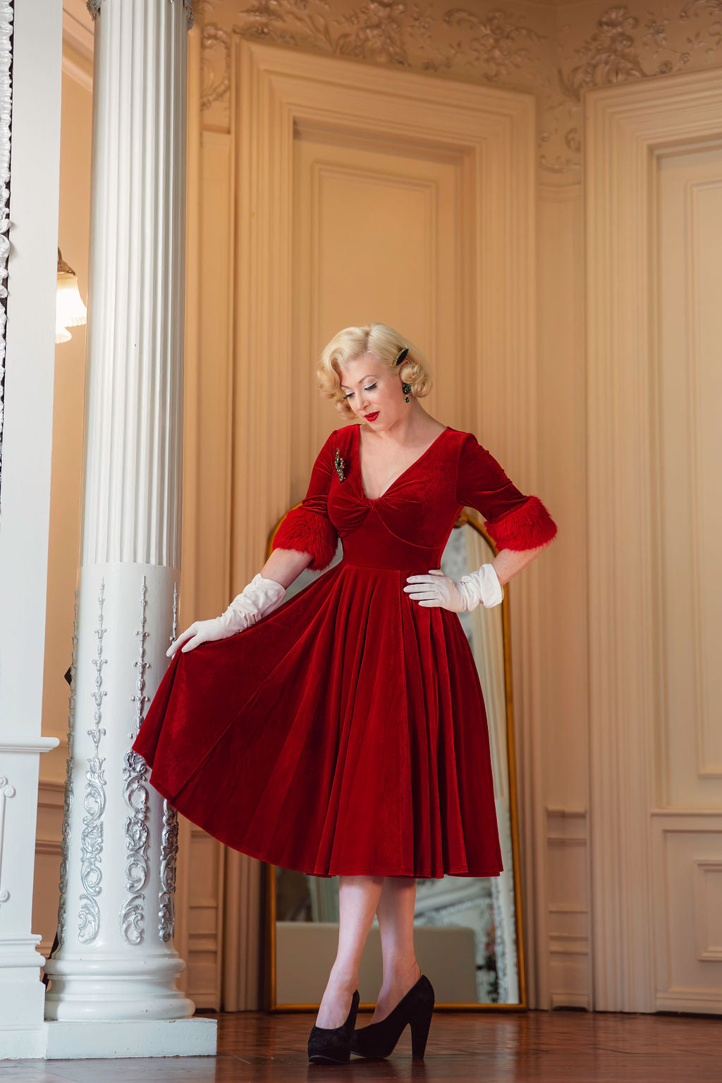 Princess Grace Dress (2 Colorways) M / Black Princess Grace Dress (2 Colorways) M / Black
