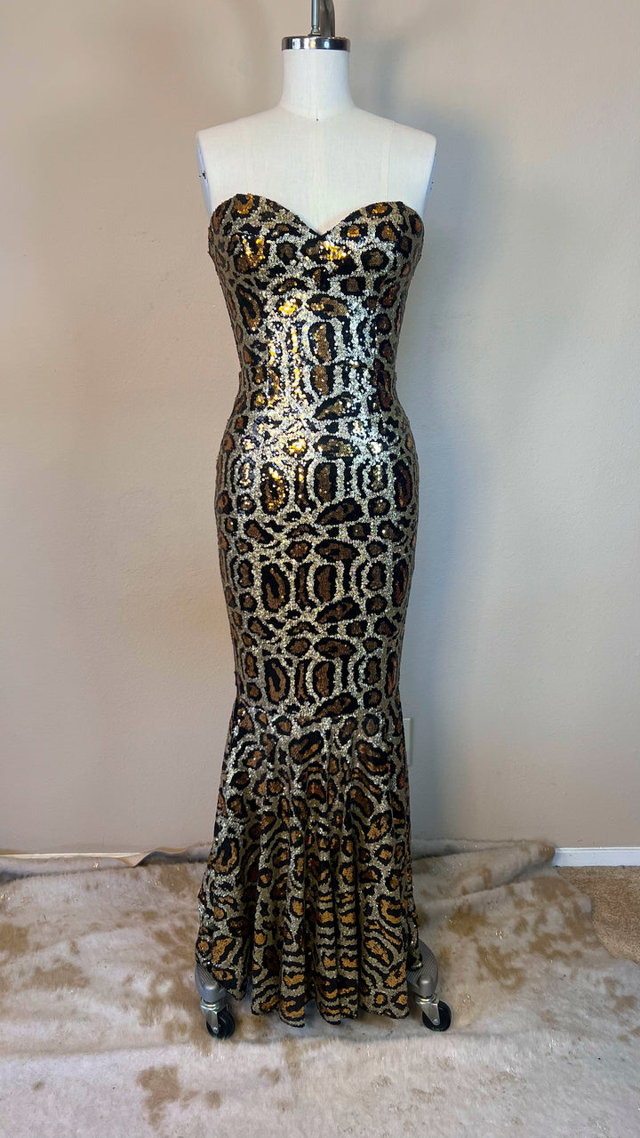 golden goddess sequin dress The Goddess Gown  Lynira Label