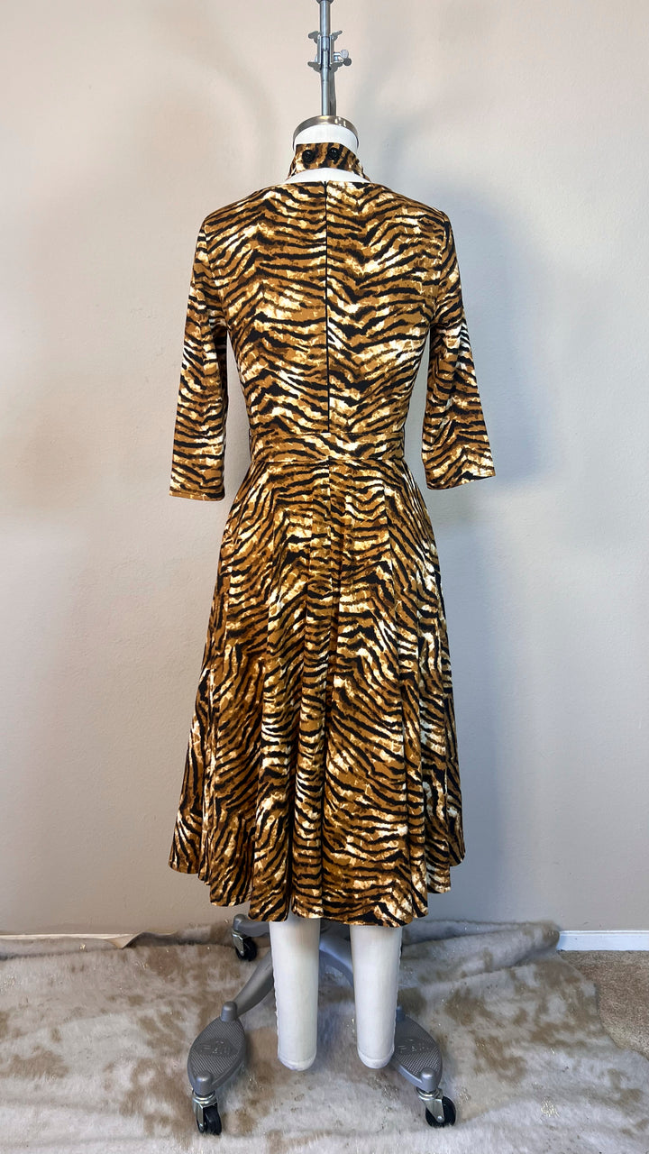tiger dress Midnight Vixen Dress in Tiger Print 2XL