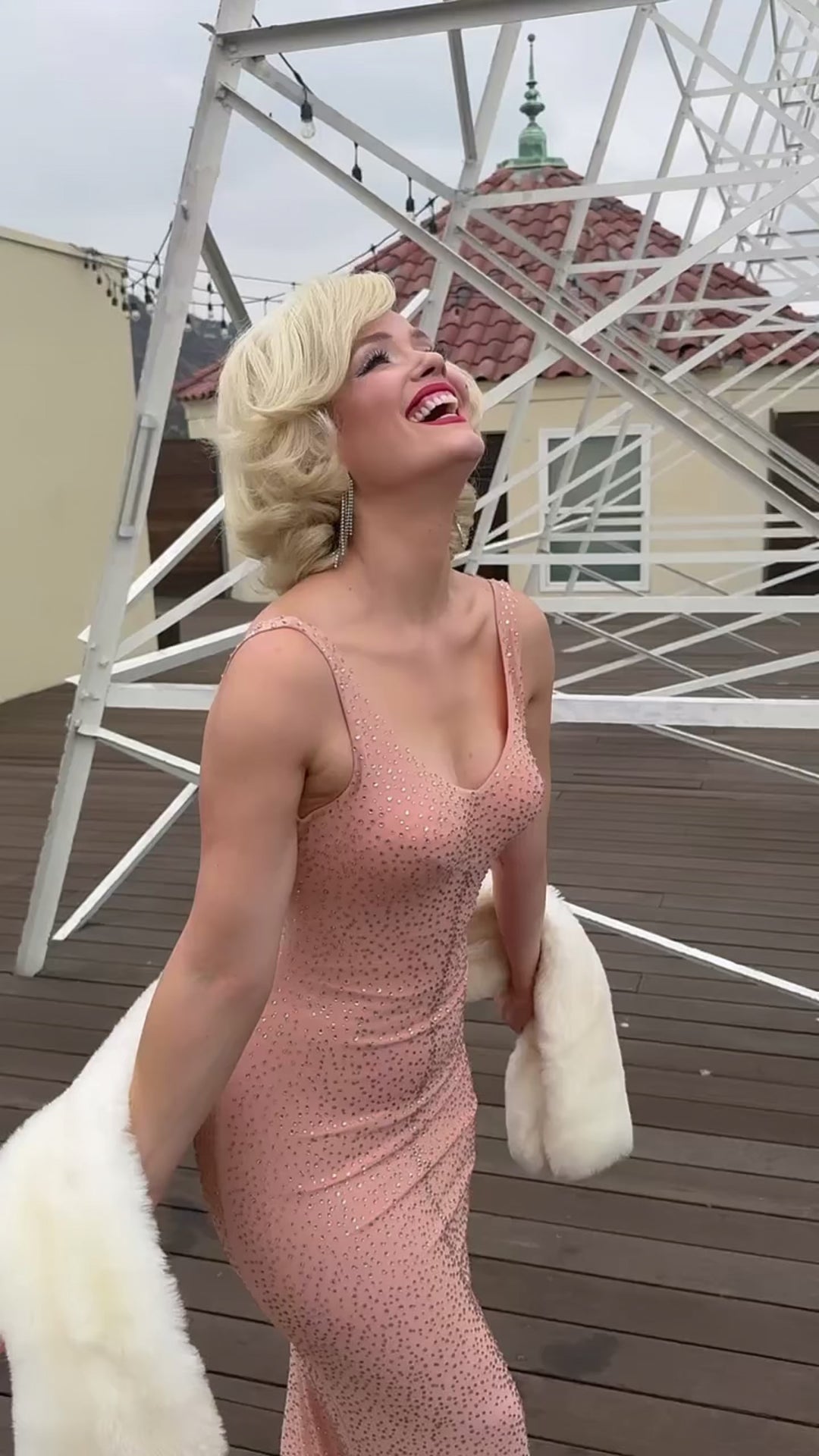 marilyn monroe birthday dress JFK – ElleRebel matching patterns Pink 3D Floral Tulle not hot Size:6 UK / 7 US