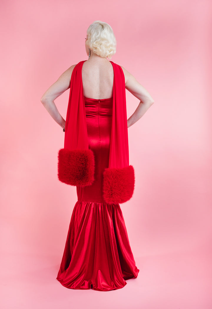 elle red dress ELLE DRESS (RED)