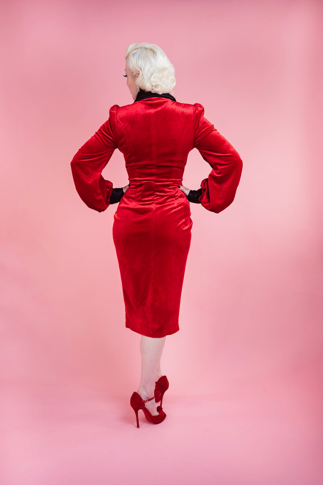 jacket dress red Sinatra Smoking Jacket Dress XS