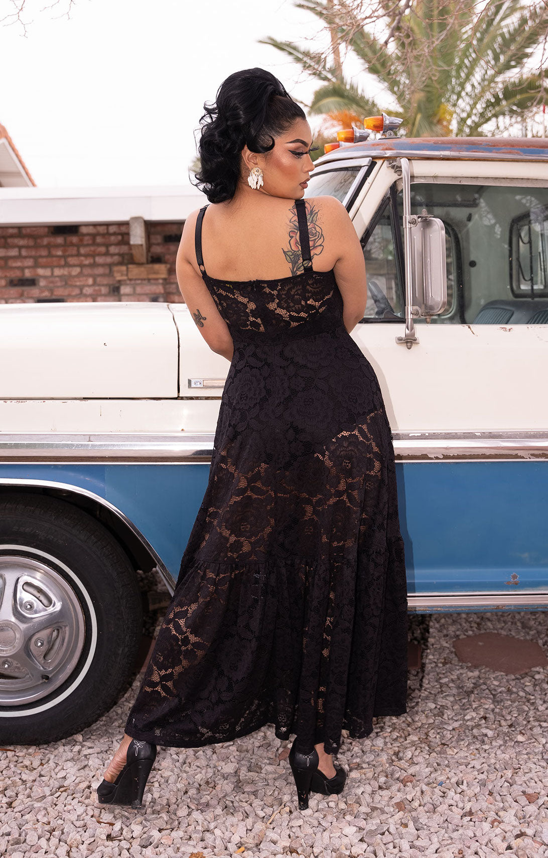 Coachella Valley Lace Maxi Dress – ElleRebel
